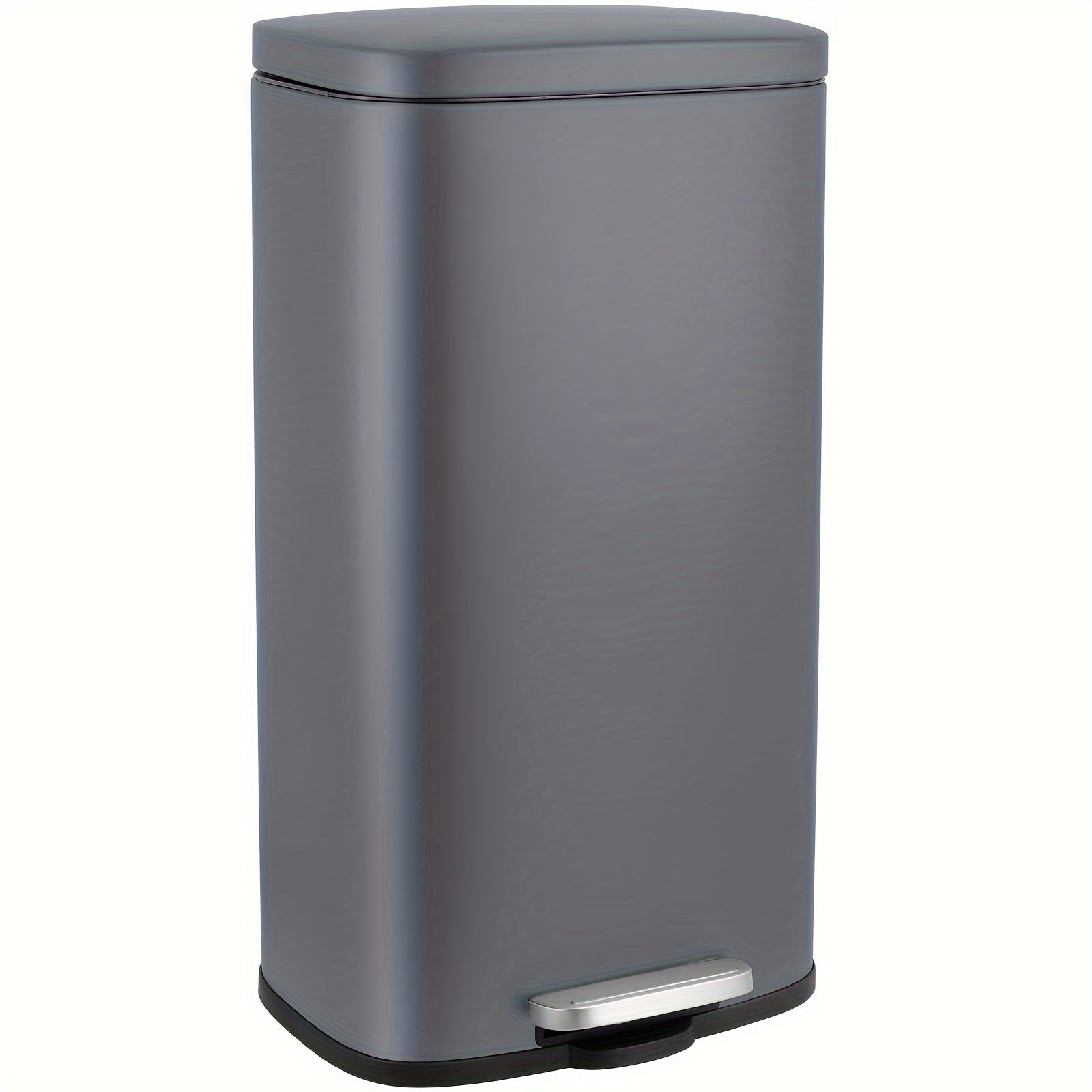 8 Gallon Step Trash Can, Stainless Steel Garbage Bin, Soft-Close Rubbish Bin With Removable Plastic Inner Bucket, Fingerprint-Proof, Lid Dustbin, Suit For Kitchen Home (30L)