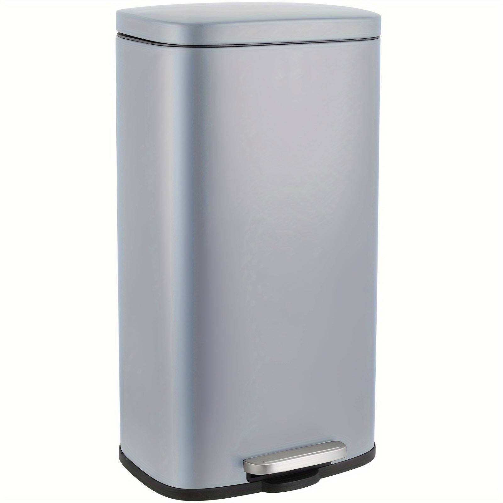 8 Gallon Step Trash Can, Stainless Steel Garbage Bin, Soft-Close Rubbish Bin With Removable Plastic Inner Bucket, Fingerprint-Proof, Lid Dustbin, Suit For Kitchen Home (30L)
