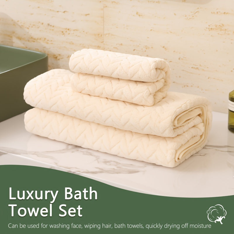 6pcs Luxury Towel Set, 3 Large Bath Towels (31.5\