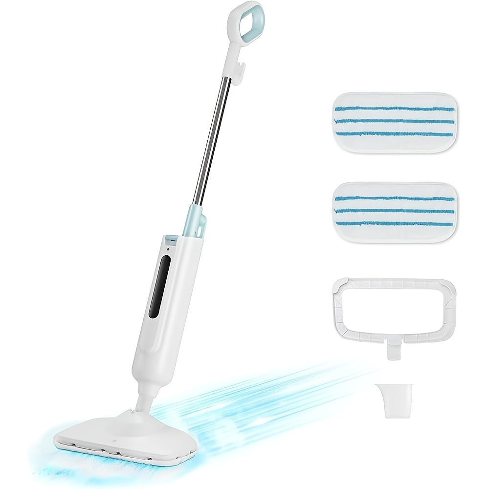 10-in-1 Steam Mop, 1300W Detachable Handheld Steam Cleaner for Floor Cleaning, 16ft Cord, 2 Washable Pads, Multi-Surface Floor Steam Cleaner for Hardwood, Tile, Laminate & Carpets
