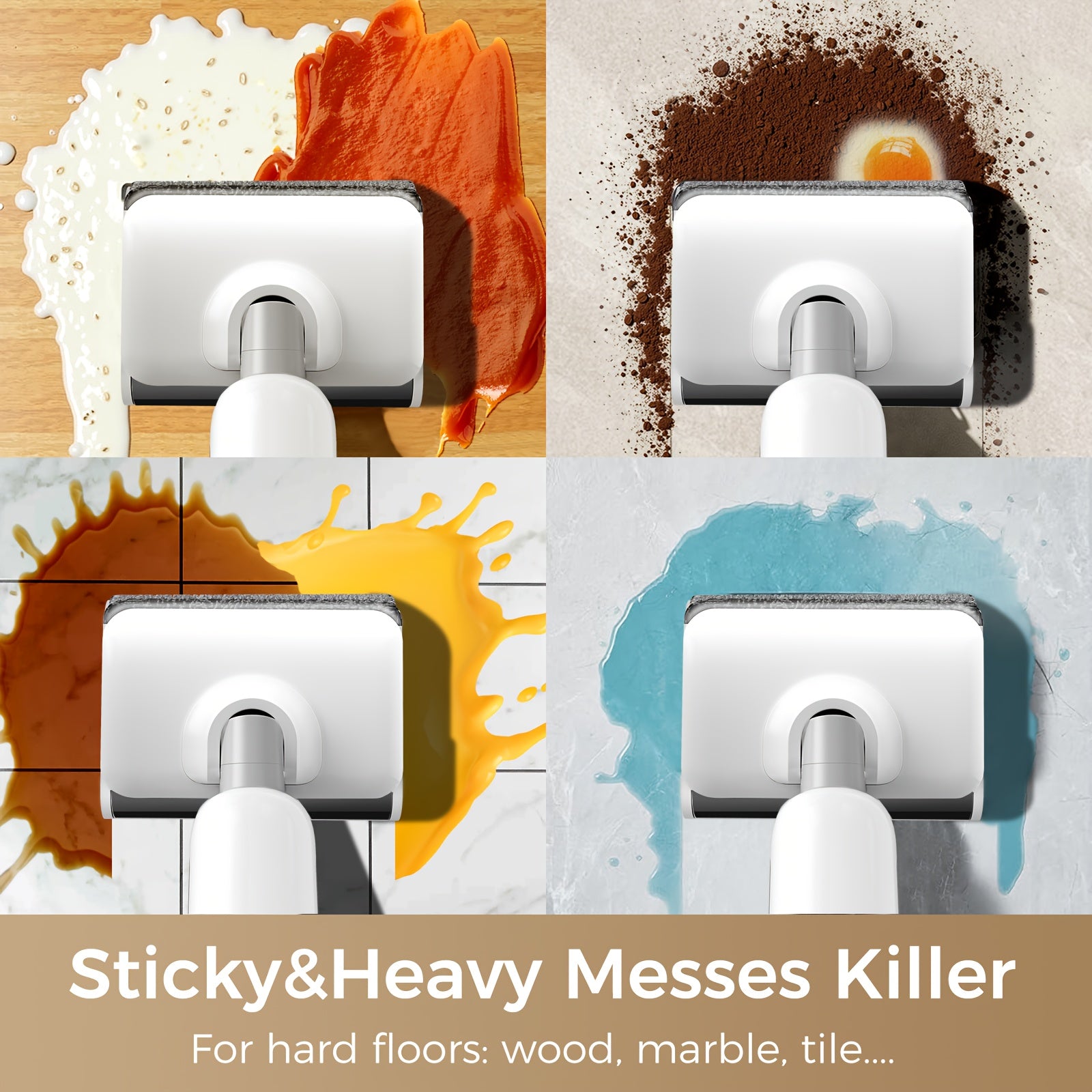 Wet And Dry Vacuum Cleaner, Wet Dry Vacuum Cordless Floor Cleaner And Mop One-Step Cleaning for Hard Floors, Lightweight & Cordless Design, Refreshed Home, Self-propelled Vacuum Mop Assembly