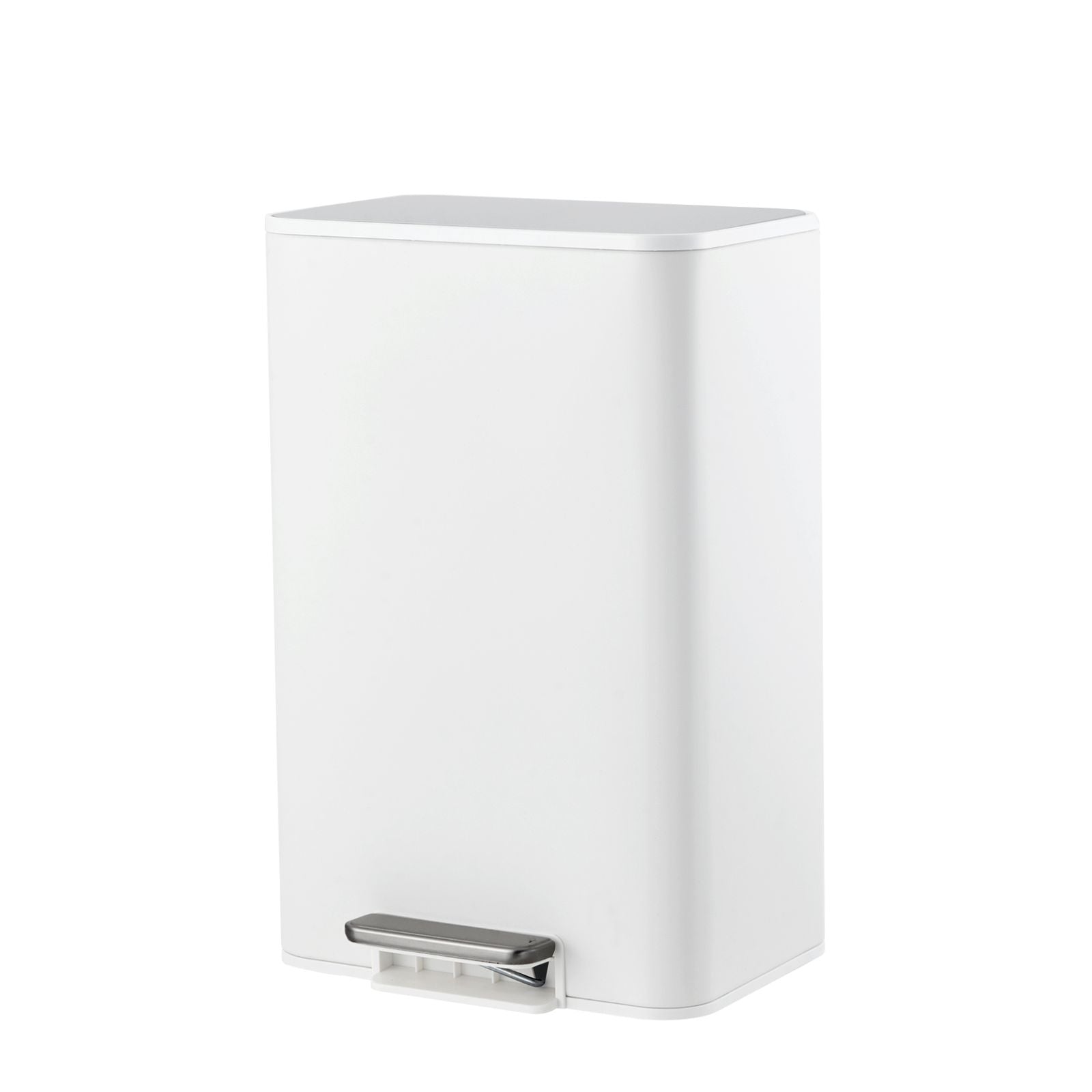 Steel I628 Step Trash Can, Modern Kitchen Waste Bin with Pedal, Odor-Control Household Garbage Can, Touch-Free Design