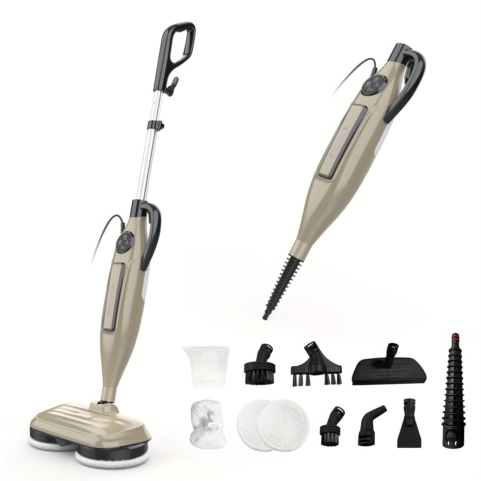Electric Rotating Scrubber:450RPM Cordless Shower Brush, VM6-Steam Mop, :Scrubbing Steam Mop With Rotating Mop Pads, 10 In 1 Lightweight Spin Mop With Steam Blaster Technology, 1200W Power, 3 Steam Modes For Hard Floor Laminate Marble Floors