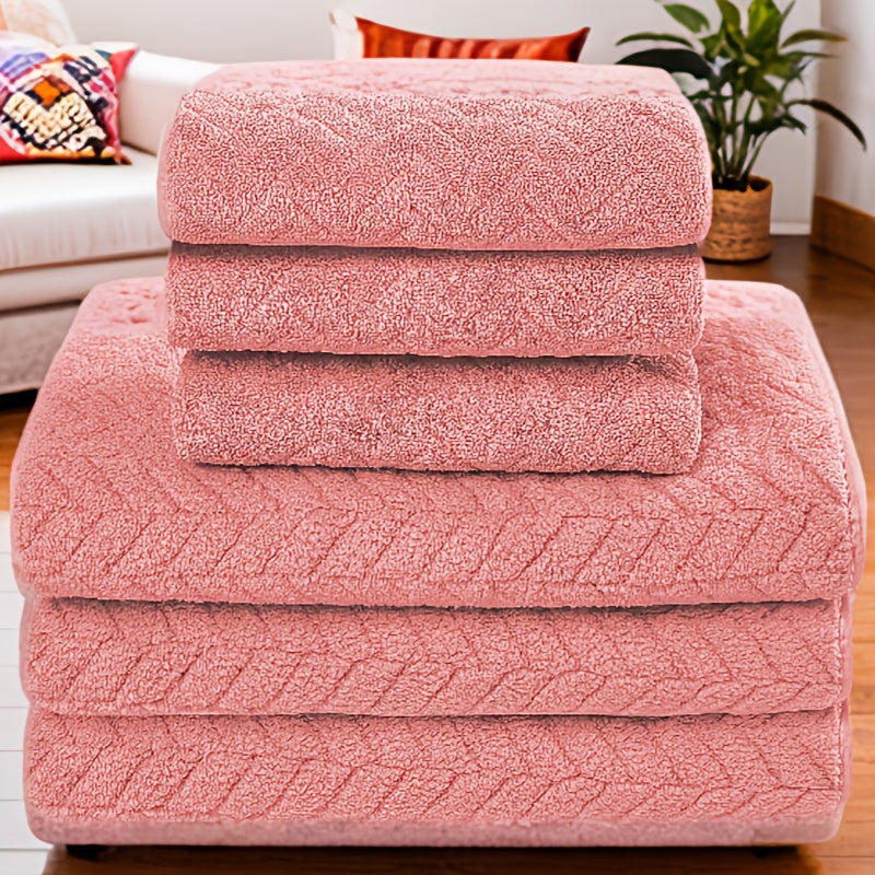 6pcs Luxury Towel Set, 3 Large Bath Towels (31.5\
