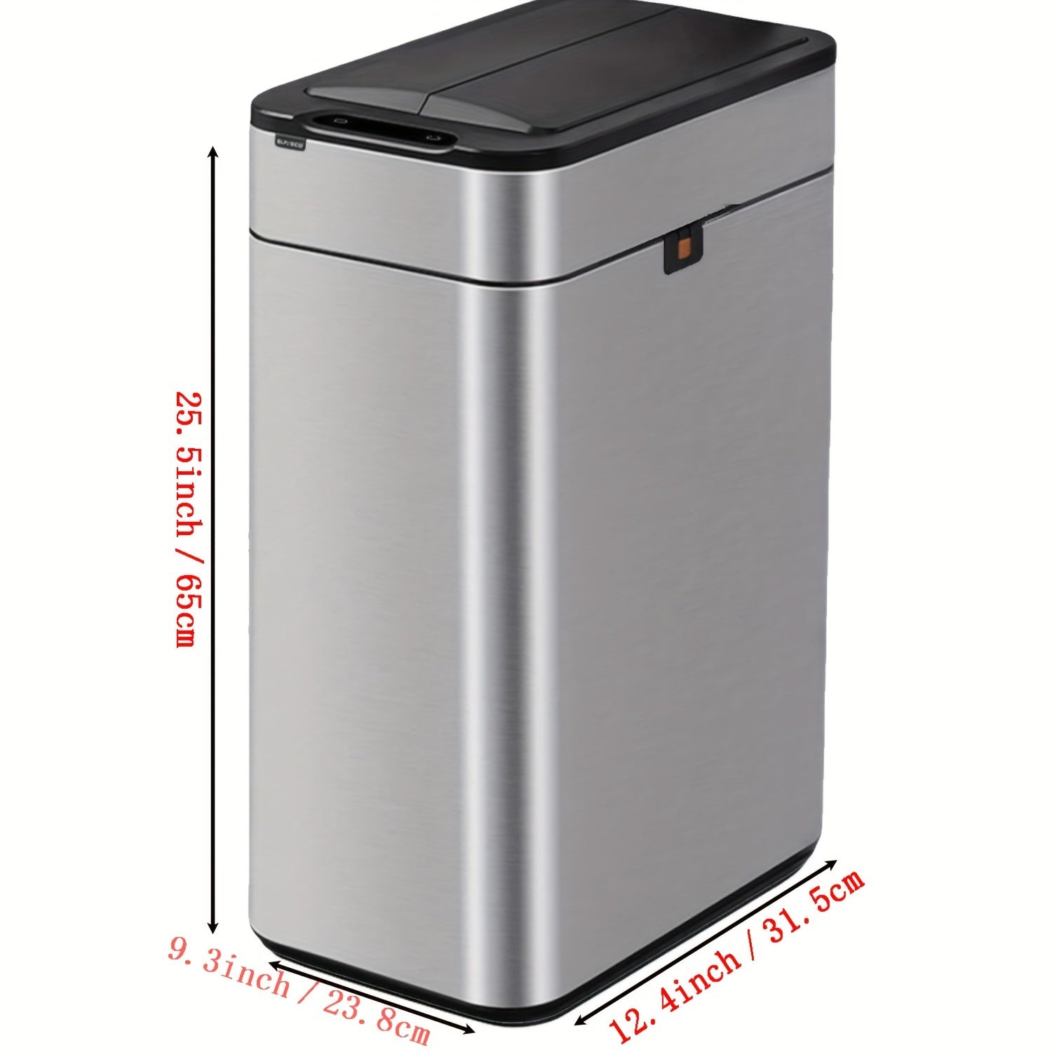 Intelligent Induction Garbage Can 9L\u002F30L\u002F40L Household Kitchen Garbage Can, Covered Garbage Can, Stainless Steel Garbage Can, Intelligent Garbage Can, Bidirectional Open Lid