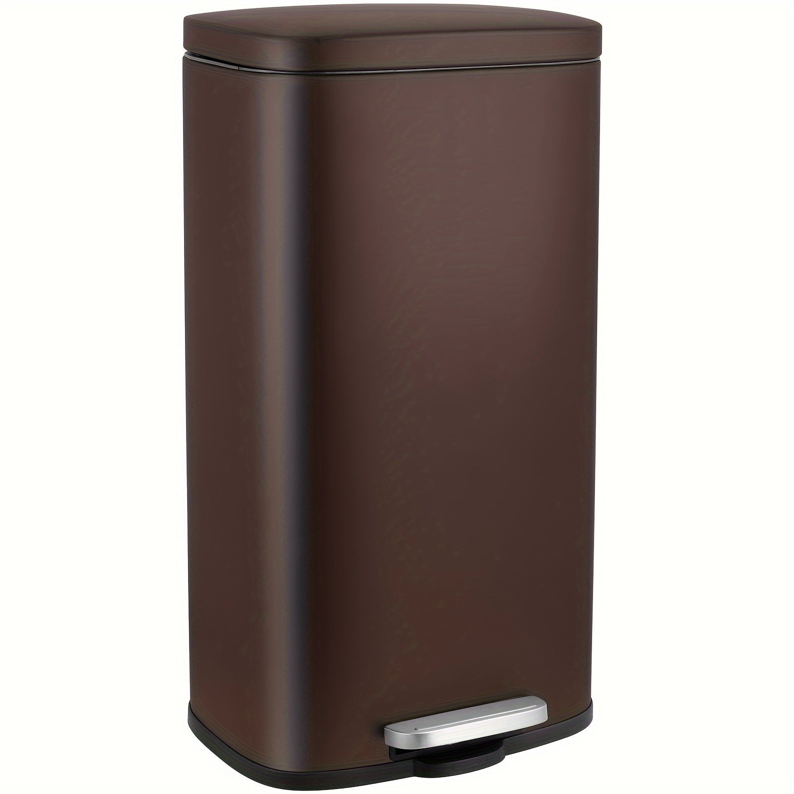 8 Gallon Step Trash Can, Stainless Steel Garbage Bin, Soft-Close Rubbish Bin With Removable Plastic Inner Bucket, Fingerprint-Proof, Lid Dustbin, Suit For Kitchen Home (30L)