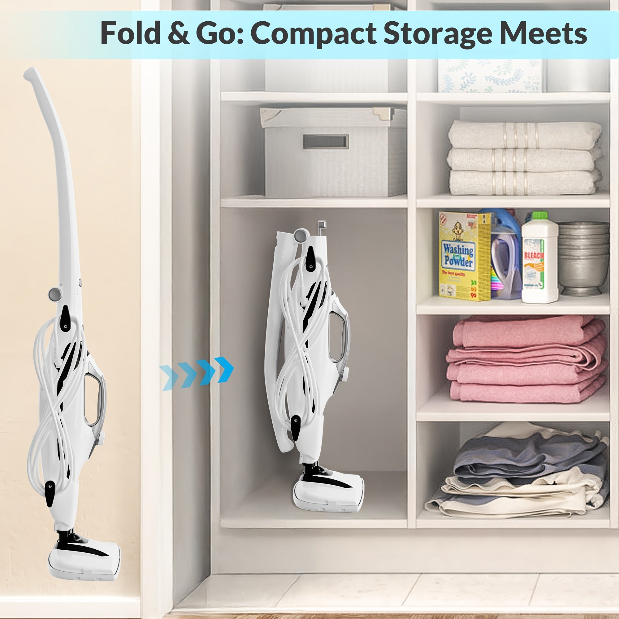 1550W Fast-Heat, 10-In-1 Multi-Surface Steam Mop with Detachable Handheld Steamer, Powerfresh Pet Scrubbing & Sanitizing Steam Mop, Practical 10pcs Accessory Set for Tiles, Grout, Carpets & Ovens, Foldable No-Tool Storage, 314.96Inch Cord