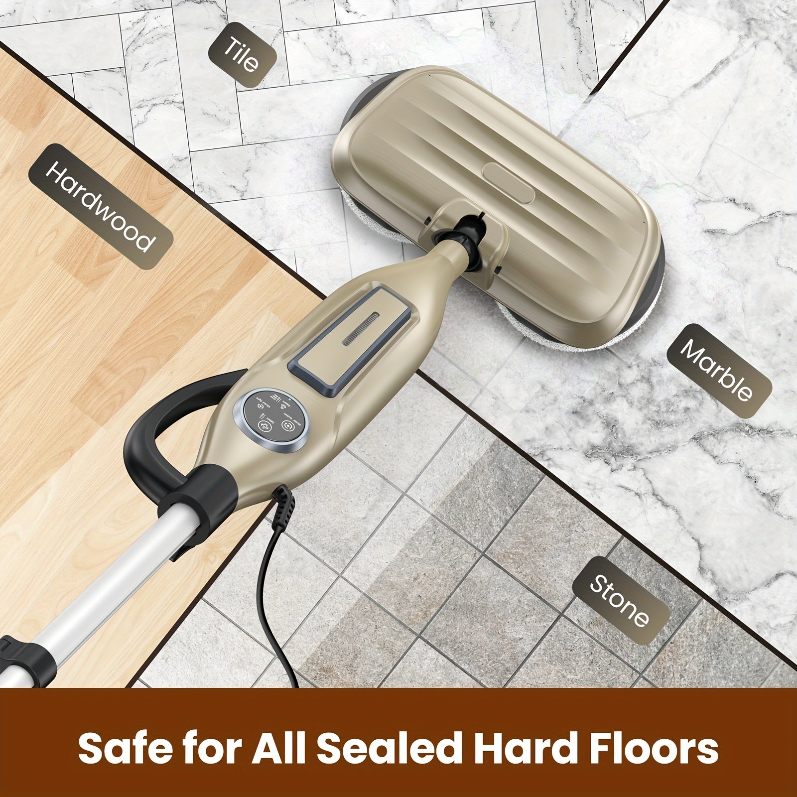 Electric Rotating Scrubber:450RPM Cordless Shower Brush, VM6-Steam Mop, :Scrubbing Steam Mop With Rotating Mop Pads, 10 In 1 Lightweight Spin Mop With Steam Blaster Technology, 1200W Power, 3 Steam Modes For Hard Floor Laminate Marble Floors