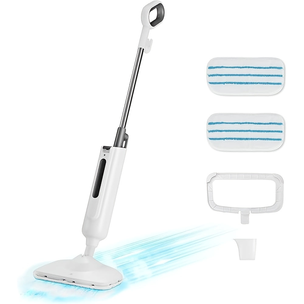 10-in-1 Steam Mop, 1300W Detachable Handheld Steam Cleaner for Floor Cleaning, 16ft Cord, 2 Washable Pads, Multi-Surface Floor Steam Cleaner for Hardwood, Tile, Laminate & Carpets